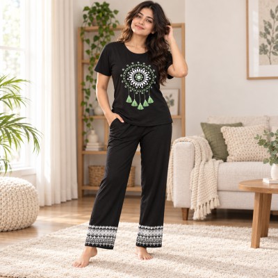 Ladies Wear Premium cotton Suit Black